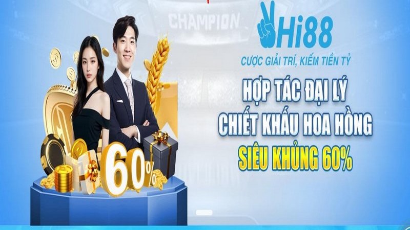 Tuyển đại lý Hi88 hấp dẫn với hoa hồng tới 60%